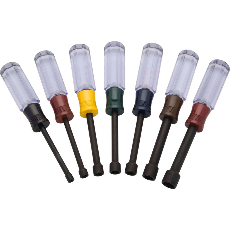 Nut Driver Set with Acetate Handles, Metric 7pc c